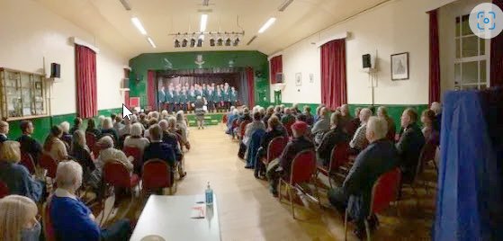 Audience inside Victoria Hall